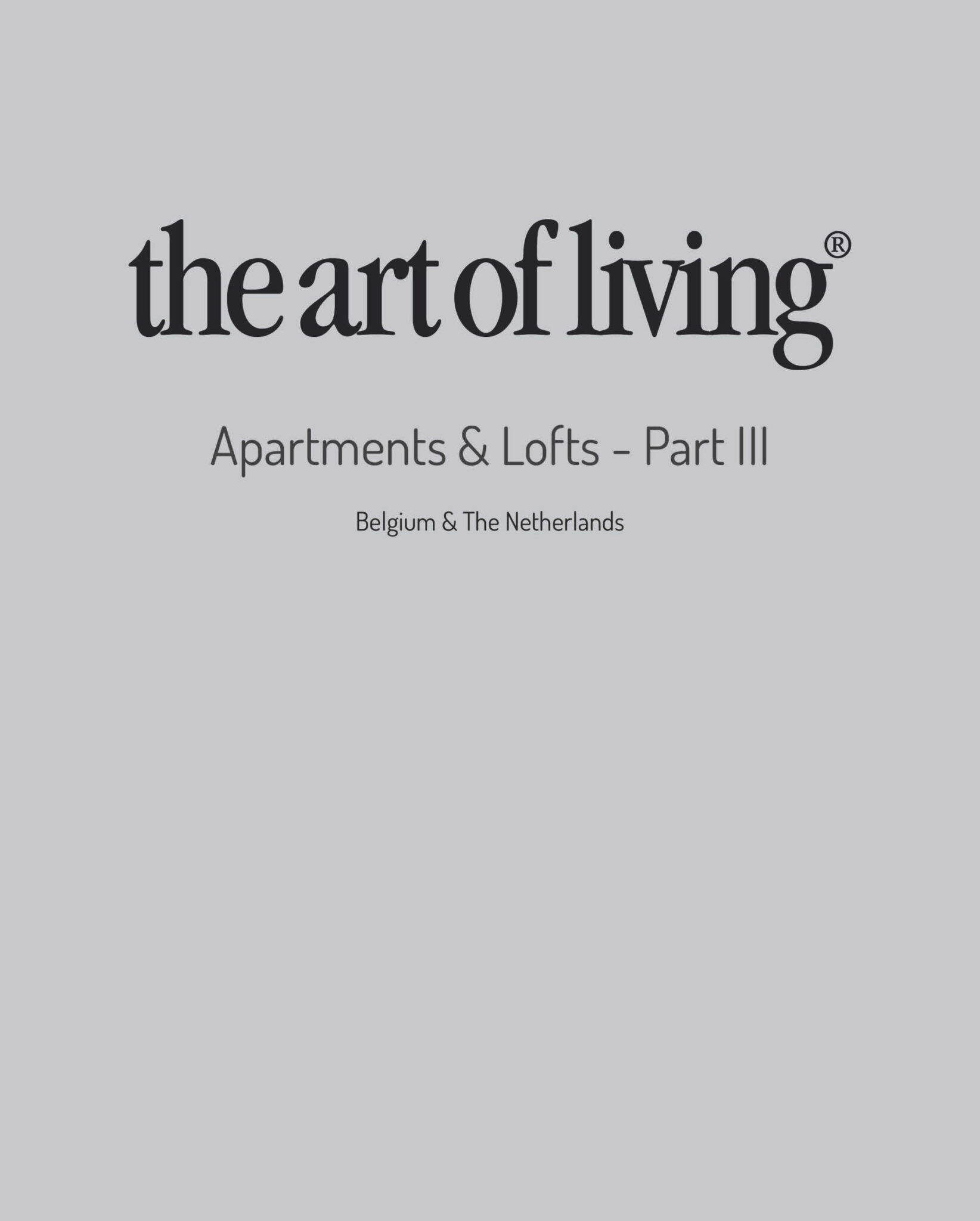 Cover book apartments & lofts - Part lll